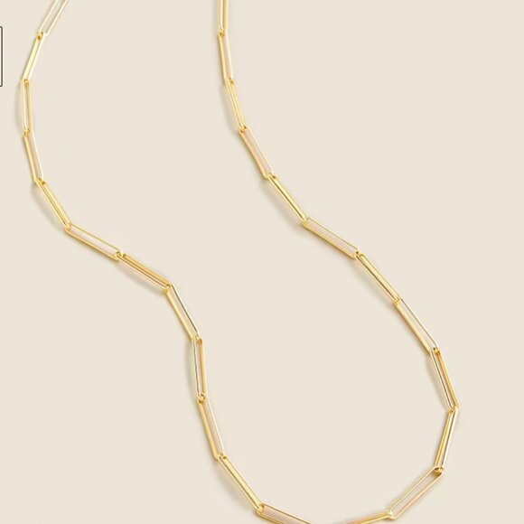 Paper Clip Necklace from JCREW - NEW with tags Gold-Plated - Picture 2 of 5